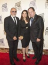 Emilio Estefan, Gloria Estefan, & James L. Nederlander Royalty Free Stock Photo