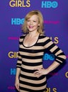 Emily Bergl at Red carpet Premiere of Season 3 of \'Girls\' on HBO in Manhattan Royalty Free Stock Photo