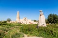 Emin minaret, or Sugong tower, in Turpan, is the largest ancient Islamic tower in Xinjiang, China.