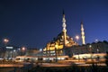 Eminonu Night View (New Mosque), Istanbul, Turkey Royalty Free Stock Photo