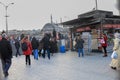 Eminonu Square People and Small Market Istanbul