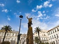 Emir Abdelkader Square in Algiers Royalty Free Stock Photo