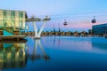 The Emirates Air Line or Thames Cable Car Royalty Free Stock Photo