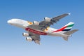 Emirates Airbus A380 airplane Dubai airport in the United Arab Emirates Expo 2020 special livery