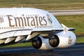 Emirates Airbus A380 airplane
