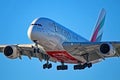Emirates Airbus A380-800 Close Up View Royalty Free Stock Photo