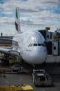 Emirates Airbus A380-800 At Toronto Pearson International Airport Royalty Free Stock Photo