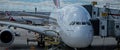 Emirates Airbus A380-800 At The Terminal Royalty Free Stock Photo