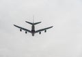 LONDON, ENGLAND - SEPTEMBER 25, 2017: Emirates Airlines Airbus A380 A6-EOC taking off in London Heathrow International Airport. Royalty Free Stock Photo