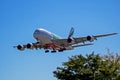 Emirates Airbus A380-800 With Expo 2020 Livery Front View Royalty Free Stock Photo