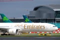 Emirates Airplane at Dublin Airport Ireland