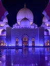 Beautiful and largest Mosque sheikh Zayed Grand Mosque Abu Dhabi United Aeab Emirates 21/12/2019 Royalty Free Stock Photo