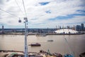 Emirates furnicular in North Greenwich Royalty Free Stock Photo