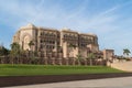 Emirates Palace, Abu Dhabi, the world`s most expensive hotel, seven stars luxury hotel in Abu Dhabi Royalty Free Stock Photo