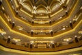 Emirates Palace luxurious golden interior in Abu Dhabi