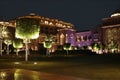 Emirates Palace in the night. Abu Dhabi Royalty Free Stock Photo