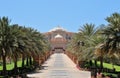 Emirates Palace View From VIP Gate Royalty Free Stock Photo