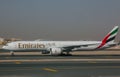 Emirates plane at Doha airport