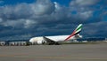 Emirates Sky Cargo Boeing 777 cargo air plane Royalty Free Stock Photo