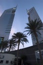 Emirates Towers at Dawn Royalty Free Stock Photo