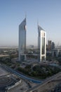 Emirates Towers in Dubai Royalty Free Stock Photo