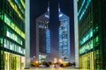 Emirates towers,Dubai,UAE Royalty Free Stock Photo