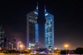 Emirates towers,Dubai,UAE Royalty Free Stock Photo