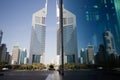 EmiratesTowers, DIFC, Dubai, UAE Royalty Free Stock Photo