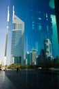 EmiratesTowers, DIFC, Dubai, UAE Royalty Free Stock Photo