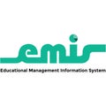 The emis letter logo template which stands for educational management information system. Royalty Free Stock Photo