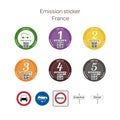 Emission sticker - France