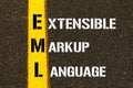 EML - Extensible Markup Language.