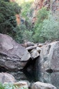 Emma Gorge Pool and Boulders Kimberley Western Australia Royalty Free Stock Photo