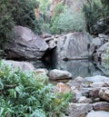 Emma Gorge Pool and Boulders Kimberley Western Australia Royalty Free Stock Photo