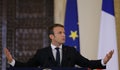 EMMANUEL MACRON Royalty Free Stock Photo