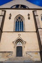 Emmaus monastery Na Slovanech, Abbey Church of the Blessed Virgin Mary, St. Jerome and Slavic Saints entrance architectural detail