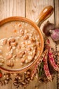 Emmer and barley soup Royalty Free Stock Photo