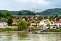 Horizontal view of the a historic market town, and lies on the northern bank of the