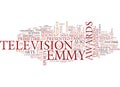 Emmy Awards Text Background Word Cloud Concept