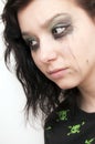 Emo Beautiful Girl Crying Royalty Free Stock Photo