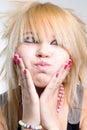 Emo girl portrait Royalty Free Stock Photo