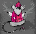 Emo Rat Royalty Free Stock Photo