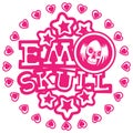 Emo_skull Royalty Free Stock Photo