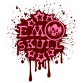 Emo_skull Royalty Free Stock Photo