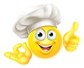 Emoji Chef Cook Cartoon OK Thumbs Up Royalty Free Stock Photo