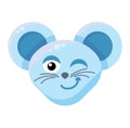 Emoji Cute Funny Animal Mouse Winking Expression Royalty Free Stock Photo