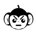 Emoji Cute Monkey Angry Face