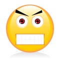 Emoji, emoticon - angry, anger