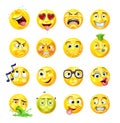 Emoji Emoticon Set Royalty Free Stock Photo