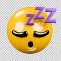 emoji or emoticon with transparent background,clipping path Royalty Free Stock Photo